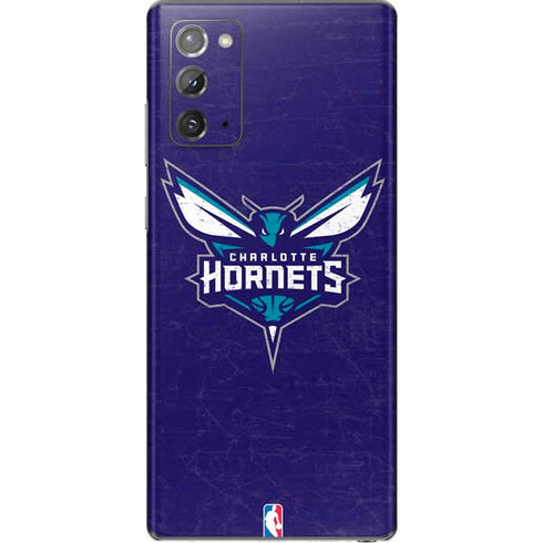 NBA Charlotte Hornets Distressed-Purple Galaxy Note20 5G Skin